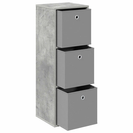 Sideboard med låda Betonggrå 35 x 32 x 99,5 cm