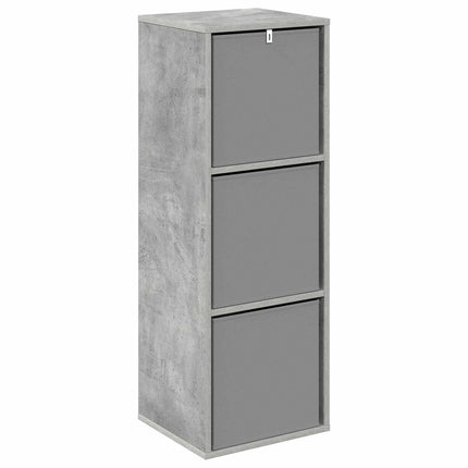 Sideboard med låda Betonggrå 35 x 32 x 99,5 cm