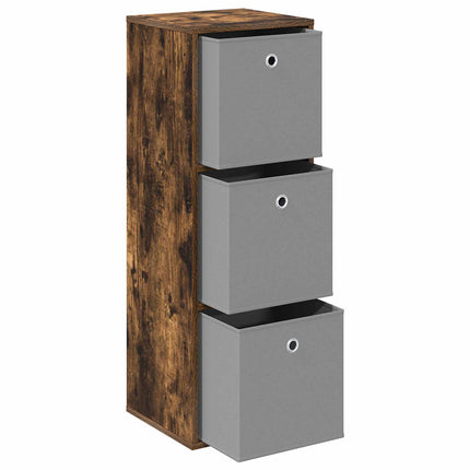 Sideboard med låda Rökt ek 35 x 32 x 99,5 cm