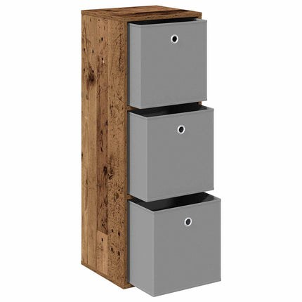 Sideboard med låda Gammalt trä 35 x 32 x 99,5 cm