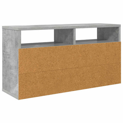 Lågskåp med låda Betonggrå 72 x 22,5 x 38 cm