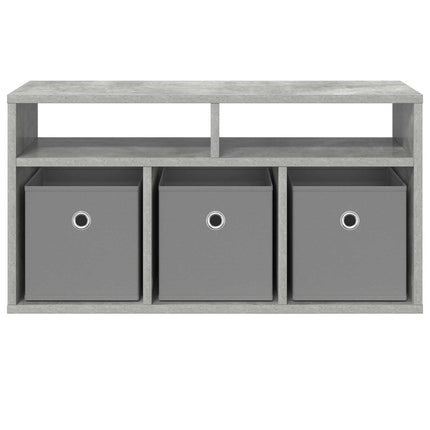 Lågskåp med låda Betonggrå 72 x 22,5 x 38 cm