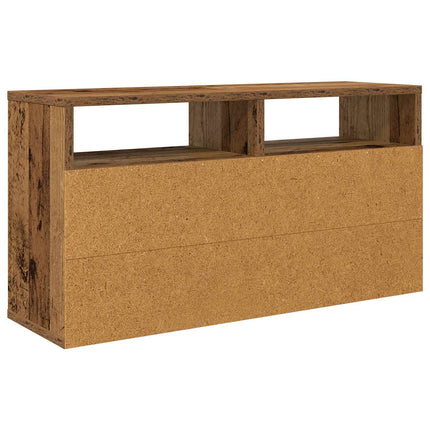 Lågskåp med låda Gammalt trä 72 x 22,5 x 38 cm