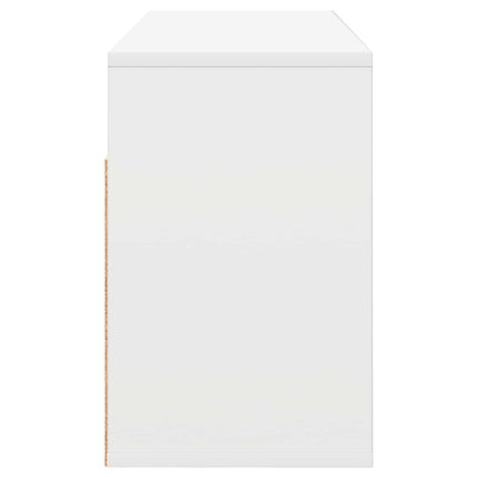 Lågskåp med låda Vit 87 x 27,5 x 43 cm