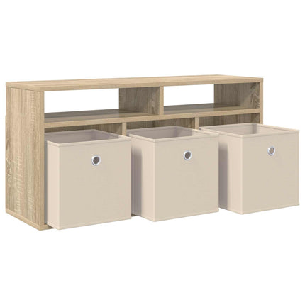 Lågskåp med låda Sonoma-ek 87 x 27,5 x 43 cm