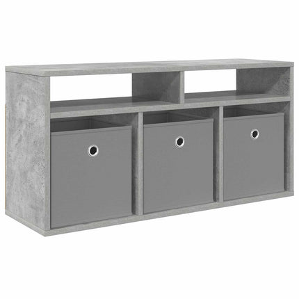 Lågskåp med låda Betonggrå 87 x 27,5 x 43 cm
