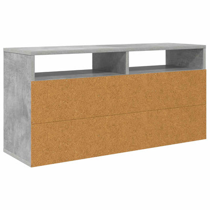 Lågskåp med låda Betonggrå 87 x 27,5 x 43 cm