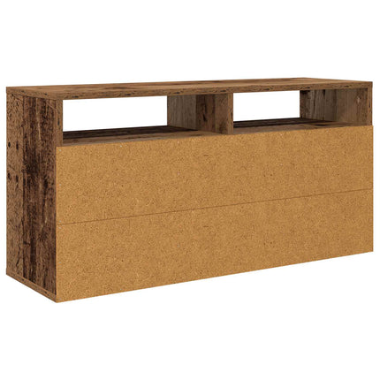 Lågskåp med låda Gammalt trä 87 x 27,5 x 43 cm