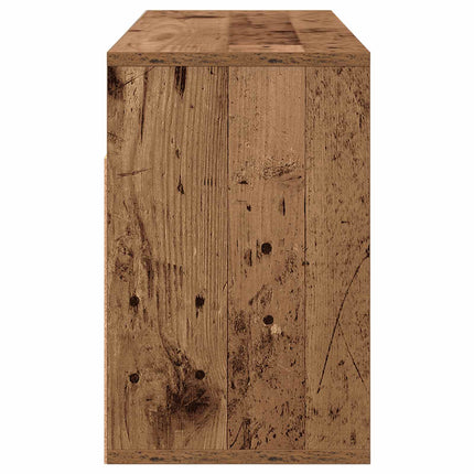 Lågskåp med låda Gammalt trä 87 x 27,5 x 43 cm