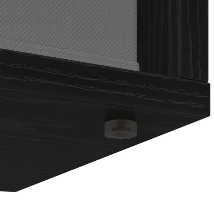Lågskåp med låda Svart Ek 102 x 32 x 48,5 cm