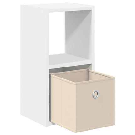 Sängbord med låda 2 pcs Vit 25,5 x 22 x 49,5 cm Konstruerat trä