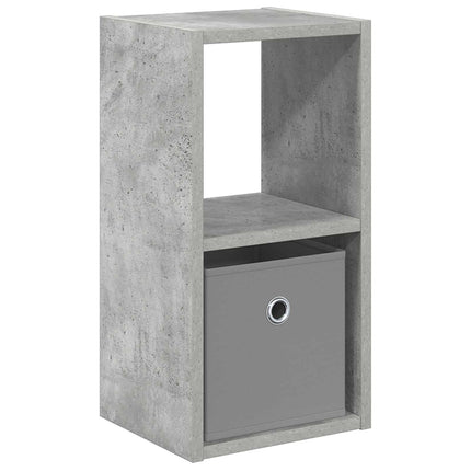 Sängbord med låda Betonggrå 25,5 x 22 x 49,5 cm Konstruerat trä