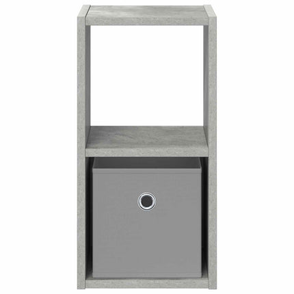 Sängbord med låda Betonggrå 25,5 x 22 x 49,5 cm Konstruerat trä