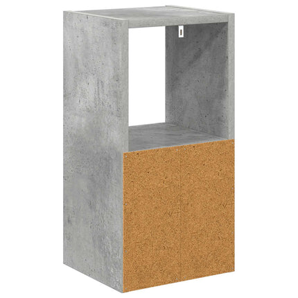 Sängbord 2 pcs Betonggrå 25,5 x 22 x 49,5 cm Konstruerat trä