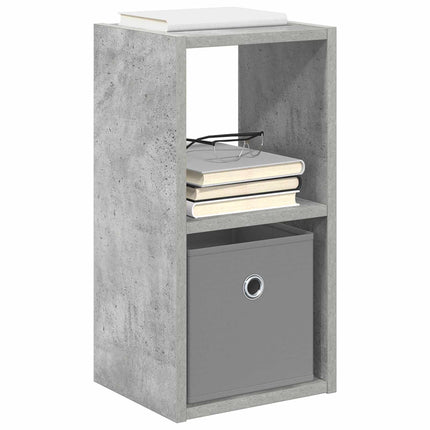 Sängbord 2 pcs Betonggrå 25,5 x 22 x 49,5 cm Konstruerat trä