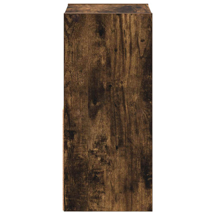 Sängbord 2 pcs Rökt ek 25,5 x 22 x 49,5 cm Konstruerat trä