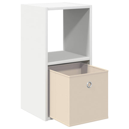 Sängbord med låda 2 pcs Vit 30,5 x 27 x 59,5 cm Konstruerat trä