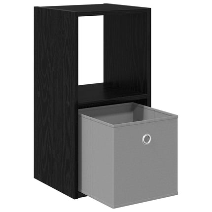 Sängbord 2 pcs Svart Ek 30,5 x 27 x 59,5 cm Konstruerat trä