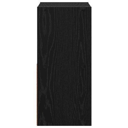 Sängbord 2 pcs Svart Ek 30,5 x 27 x 59,5 cm Konstruerat trä