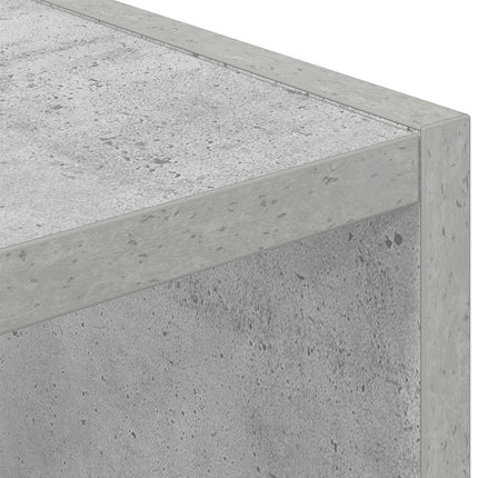 Sängbord med låda Betonggrå 30,5 x 27 x 59,5 cm Konstruerat trä