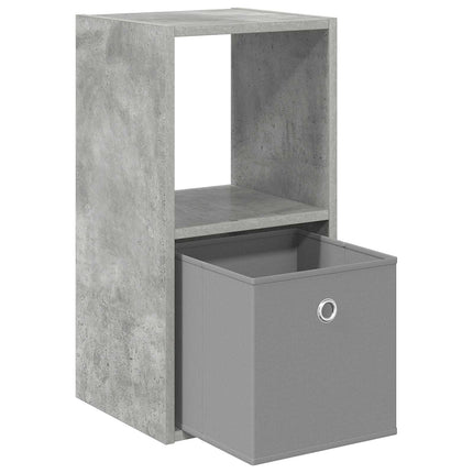 Sängbord med låda Betonggrå 30,5 x 27 x 59,5 cm Konstruerat trä
