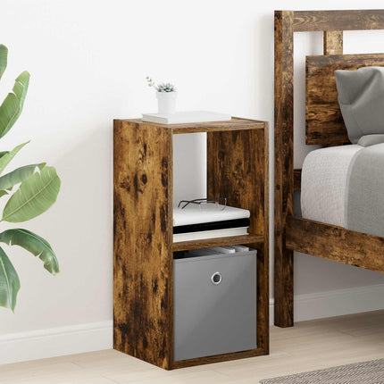 Sängbord 2 pcs Rökt ek 30,5 x 27 x 59,5 cm Konstruerat trä