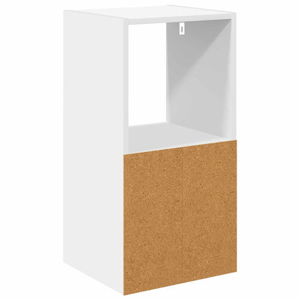 Sängbord med låda 2 pcs Vit 35 x 32 x 68,5 cm Konstruerat trä