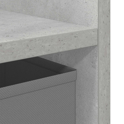 Sängbord 2 pcs Betonggrå 35 x 32 x 68,5 cm Konstruerat trä