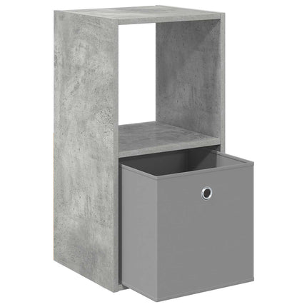 Sängbord 2 pcs Betonggrå 35 x 32 x 68,5 cm Konstruerat trä