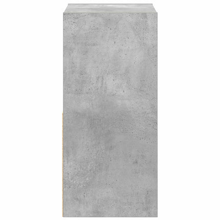 Sängbord 2 pcs Betonggrå 35 x 32 x 68,5 cm Konstruerat trä