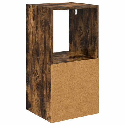 Sängbord 2 st Rökt ek 35 x 32 x 68,5 cm Konstruerat trä