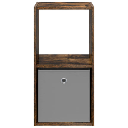 Sängbord 2 pcs Rökt ek 35 x 32 x 68,5 cm Konstruerat trä