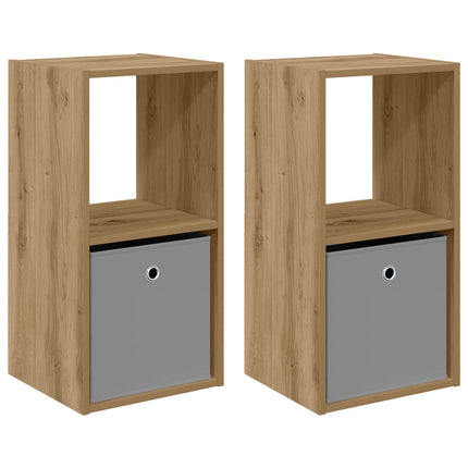 Sängbord 2 pcs Artisan Ek 35 x 32 x 68,5 cm Konstruerat trä