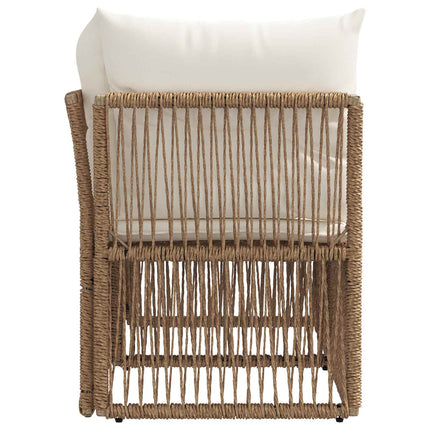 Trädgårdsoffa 2-Antal sittplatser Beige konstrotting