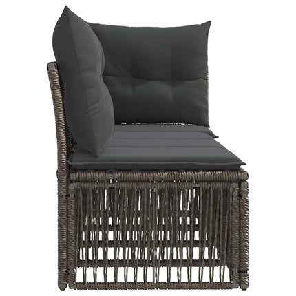 4-sits soffa med vänster arm 4 pcs 4-Antal sittplatser Grå