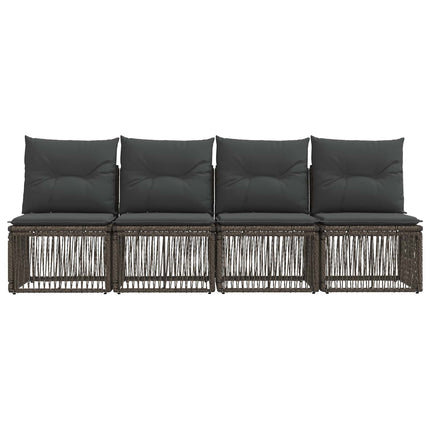 4-sitssoffa 4 pcs 4-Antal sittplatser Grå konstrotting