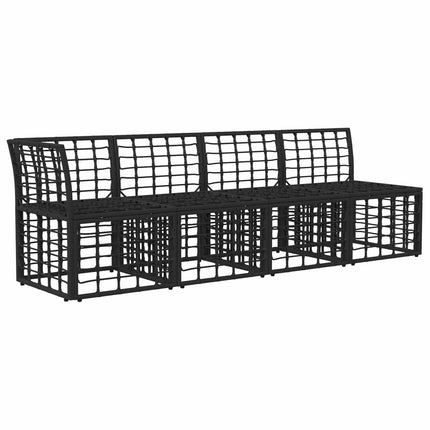 4-sits trädgårdsoffa med vänster arm 4 pcs 4-Antal sittplatser
