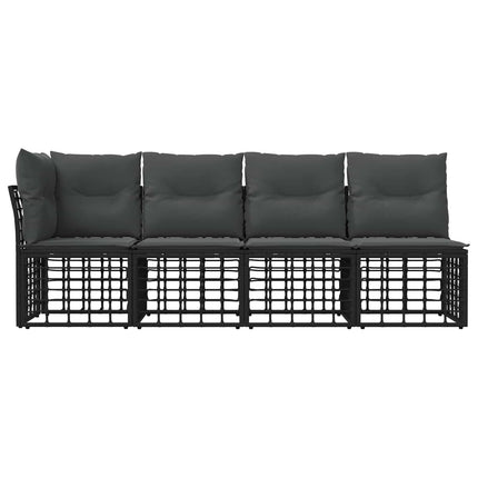 4-sits trädgårdsoffa med vänster arm 4 pcs 4-Antal sittplatser