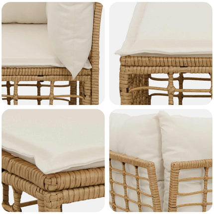4-sits trädgårdsoffa med vänster arm 4 pcs 4-Antal sittplatser