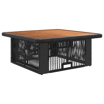 Trädgårdsmöbelset 3 st Beige och gräddfärgad konstrotting