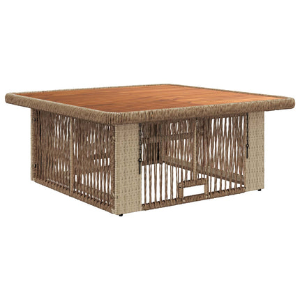 Trädgårdsmöbelset 3 pcs Beige och gräddfärgad konstrotting