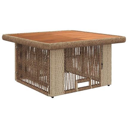 Trädgårdsmöbelset 3 pcs Beige och gräddfärgad konstrotting