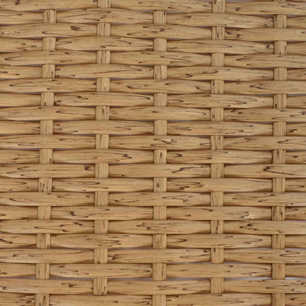 Trädgårdsmöbelset 3 pcs Natur och Vit Poly Rattan och Akaciaträ