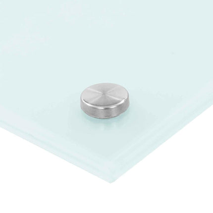 Köksskydd 2 pcs Vit 90 x 60 cm härdat glas