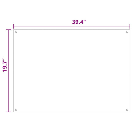 Köksskydd 2 st Vit 100 x 50 cm härdat glas