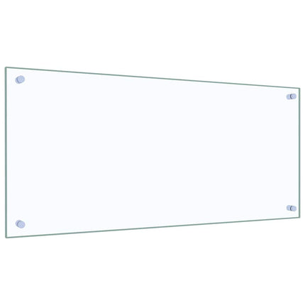 Köksskydd 2 pcs Transparent 90 x 40 cm härdat glas