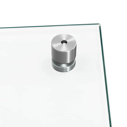Köksskydd 2 pcs Transparent 100 x 50 cm härdat glas