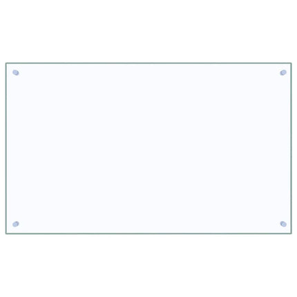 Köksskydd 2 pcs Transparent 100 x 60 cm härdat glas