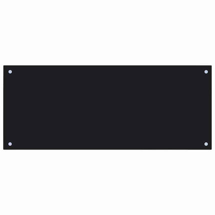 Köksskydd 2 pcs Svart 100 x 40 cm härdat glas