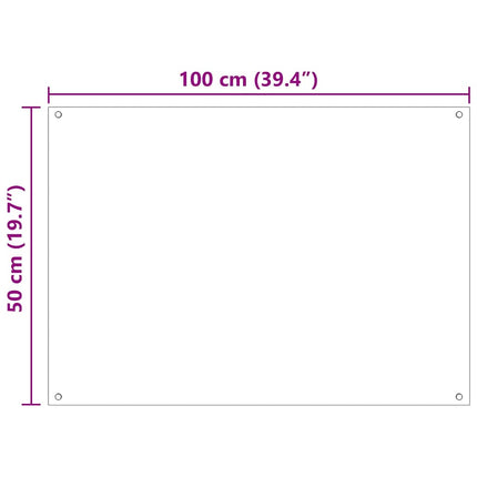 Köksskydd 2 pcs Svart 100 x 50 cm härdat glas